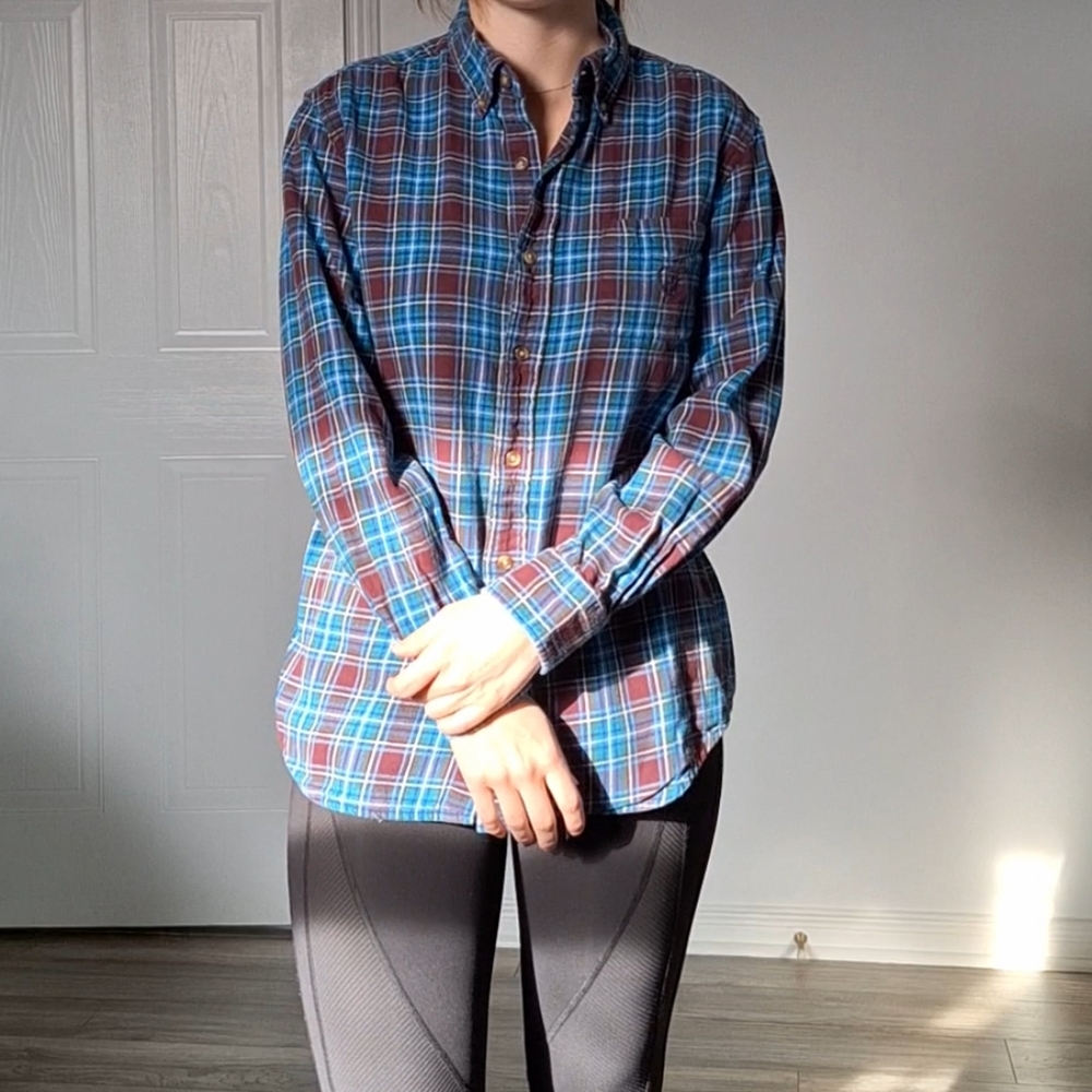 Blue and Burgundy Flannel
